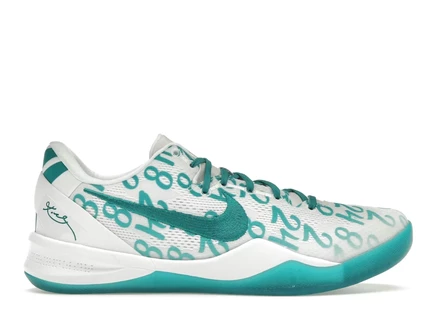 Мужские кроссовки Nike Kobe 8 Protro, бело‑изумрудные