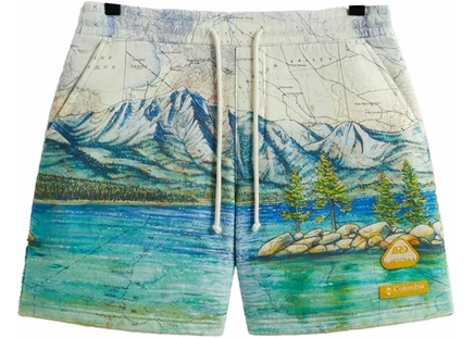 Мужские флисовые шорты KITH x Columbia Lake Tahoe, меловые
