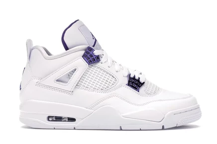 Мужские кроссовки Jordan 4 Retro, металлик-пурпурные