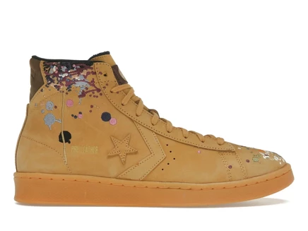 Мужские кеды Converse Pro Leather Hi Bandulu, брызги краски