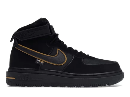 Мужские ботинки Nike Air Force 1 Boot Cordura, черные/золотистые