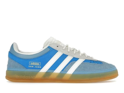 Мужские кроссовки Adidas Gazelle Bad Bunny, бело-сине-красные