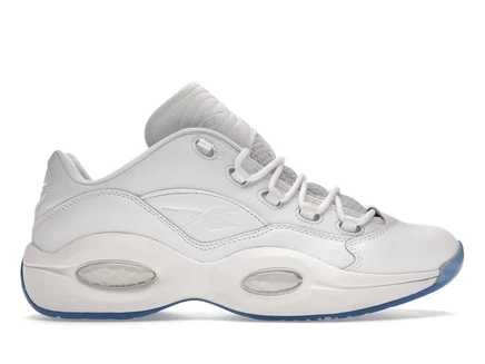 Мужские кроссовки Reebok Question Low, белые/голубая подошва