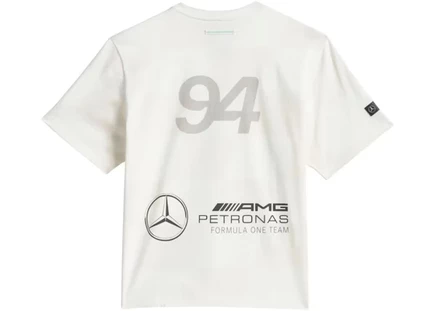 Мужская футболка Adidas x Bad Bunny x Mercedes-AMG F1, белая
