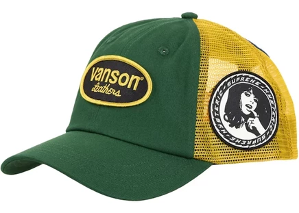 Унисекс кепка Supreme Hysteric Glamour Vanson 6-панельная, зеленая