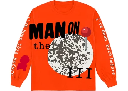 Мужской лонгслив Kid Cudi CPFM For MOTM III, оранжевый