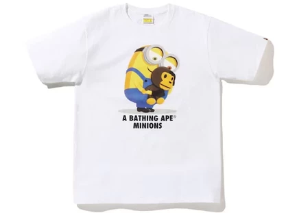 Мужская футболка BAPE x Minions 08, белая