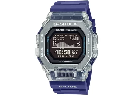 Мужские часы Casio G-Squad GBX-100S-2, корпус 46 мм, ремешок из смолы, черные