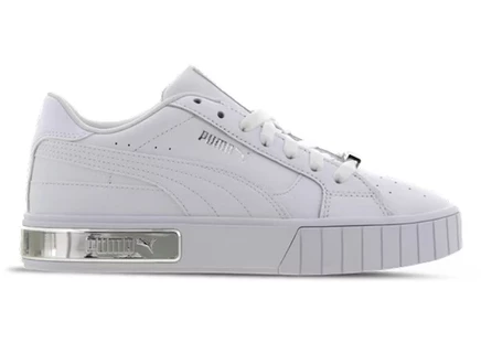 Женские кроссовки Puma Cali Star, бело-серебристые