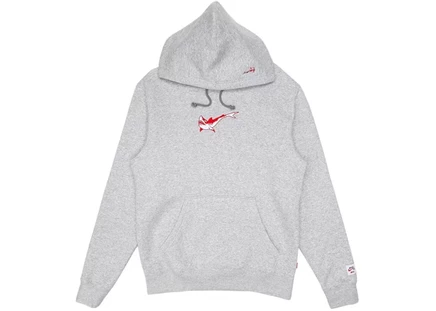 Мужское худи Nike SB Orange Label x Oski Fleece Skate Hoodie, серый меланж