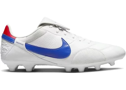Мужские бутсы Nike Premier 3 FG, бело-красные