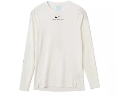Мужской базовый лонгслив Nike x NOCTA, белый/черный