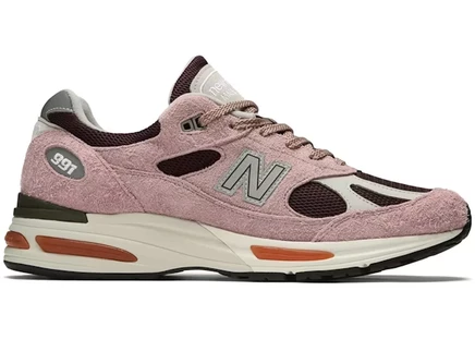 Мужские кроссовки New Balance 991v2 MiUK, розовый маув