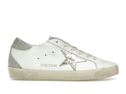 Женские кроссовки Golden Goose Superstar, бело-серые