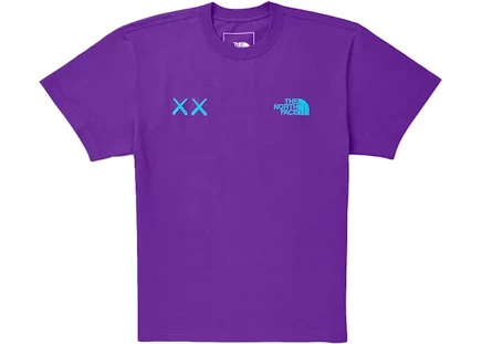 Мужская футболка KAWS x The North Face Tee, фиолетовая