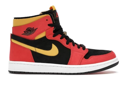 Мужские кроссовки Jordan 1 High Zoom Air CMFT, черно-красные