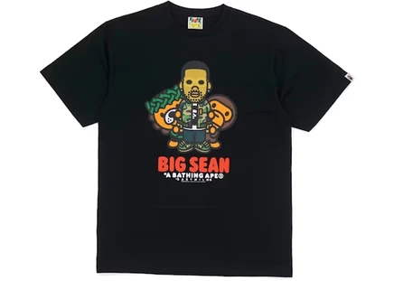Мужская футболка Bape Milo Big Sean, черная
