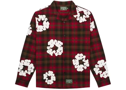 Мужская пижамная рубашка Denim Tears Cotton Wreath, красная