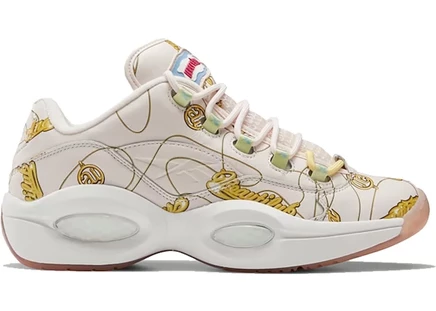 Мужские кроссовки Reebok Question Low BBC Ice Cream, бело-розовые