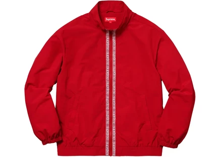 Supreme Classic Logo Taping Track Jacket Red red