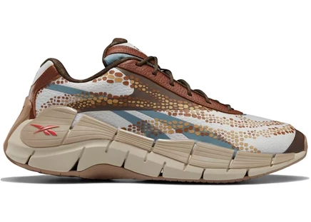 Кроссовки Reebok Zig Kinetica 2.5 Jurassic World, серо-коричневые