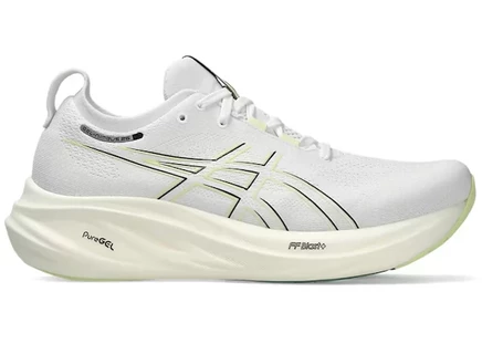 Мужские кроссовки asics gel-nimbus 26, бело-зелёные