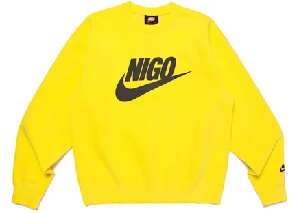 Мужской свитшот Nike x Nigo NRG Fleece Crew, желтый