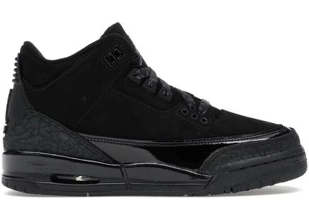 Детские кроссовки Jordan 3 Retro Black Cat, черные/антрацит