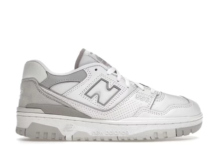 Женские кроссовки New Balance 550 White Rain Cloud, бело-серые