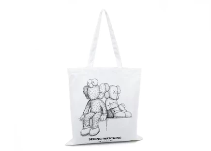 Унисекс сумка-тоут KAWS Seeing/Watching Sketch, белая