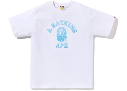 Мужская футболка Bape ABC Sea Surface Camo, белая
