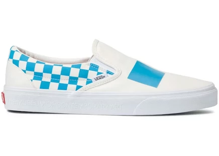 Мужские слипоны Vans Classic Slip-On с логотипом MOCA, бирюзовые