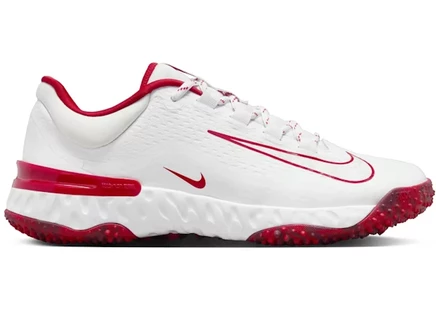 Женские кроссовки Nike Alpha Huarache Elite 4, бело-красные