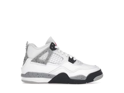 Jordan 4 Retro White Cement (2025) (PS) summit white/fire red-tech grey-black