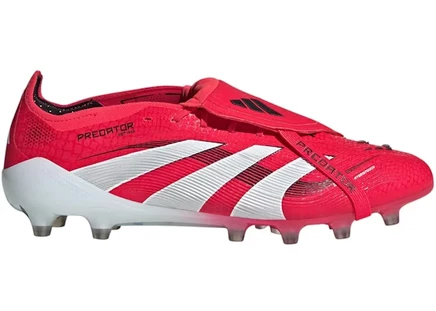 Мужские бутсы Adidas Predator Elite AG с откидным язычком, красно-белые