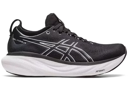 Женские кроссовки asics gel-nimbus 25, черные/серебристые