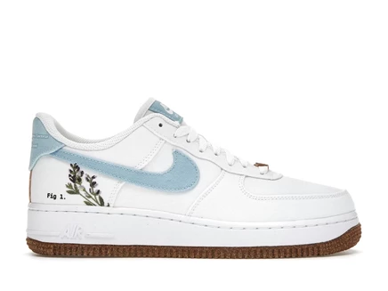 Женские кроссовки Nike Air Force 1 Indigo, бело‑индиго