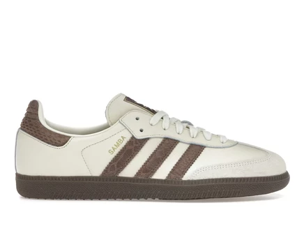 Женские кроссовки Adidas Samba OG, кремовый/бордовый