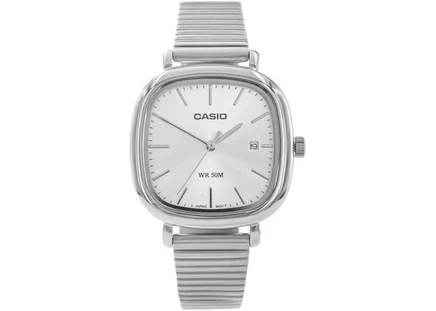 Женские часы Casio LTP-B166D-7A кварцевые, стальной корпус и браслет, 30 мм