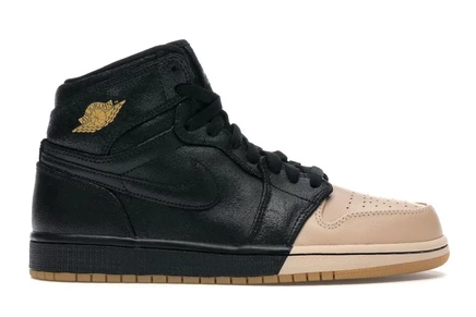 Женские кроссовки Jordan 1 Retro High Dip-Toe, черные