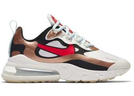 Nike Air Max 270 React Red Bronze (Women's) sail/black-metallic red bronze-pure platinum