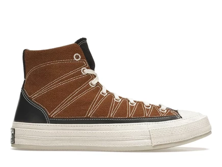 Мужские кеды Converse All Star 70 высокие, коричневые