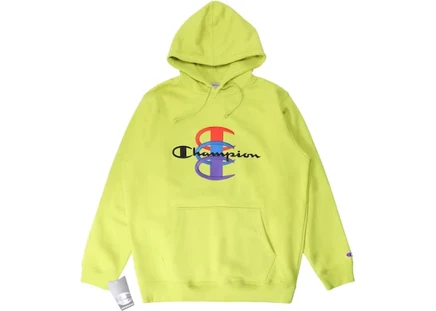 Мужское худи Supreme Champion Stacked C, ярко-зеленое