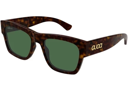 Унисекс солнцезащитные очки Gucci Square, черепаховые