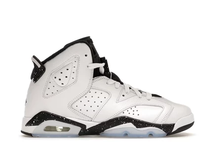 Детские кроссовки Jordan 6 Retro Reverse Oreo, бело-черные
