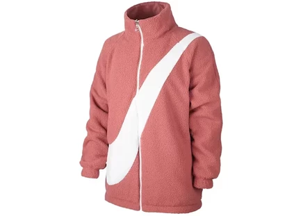 Nike Womens Reversible Swoosh Jacket Light Redwood/White light redwood/white