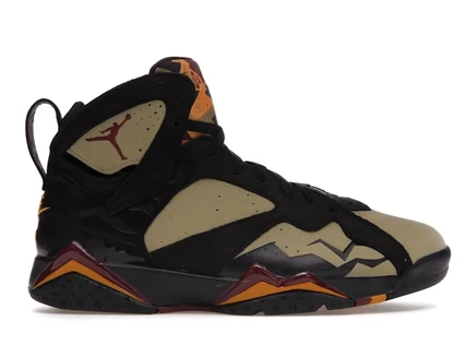 Jordan 7 Retro Black Olive black/cherrywood red-neutral olive-chutney