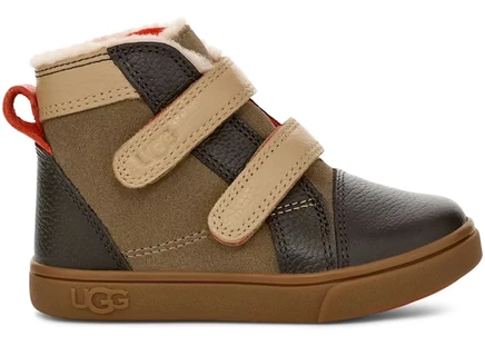 Детские кроссовки ugg rennon ii, бежево-горчичные