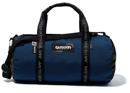 Унисекс сумка Bape x Outdoors Products Drum Bag, темно-синяя