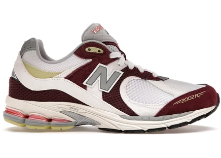 Кроссовки New Balance 2002R Backyard, бордово-бело-серые